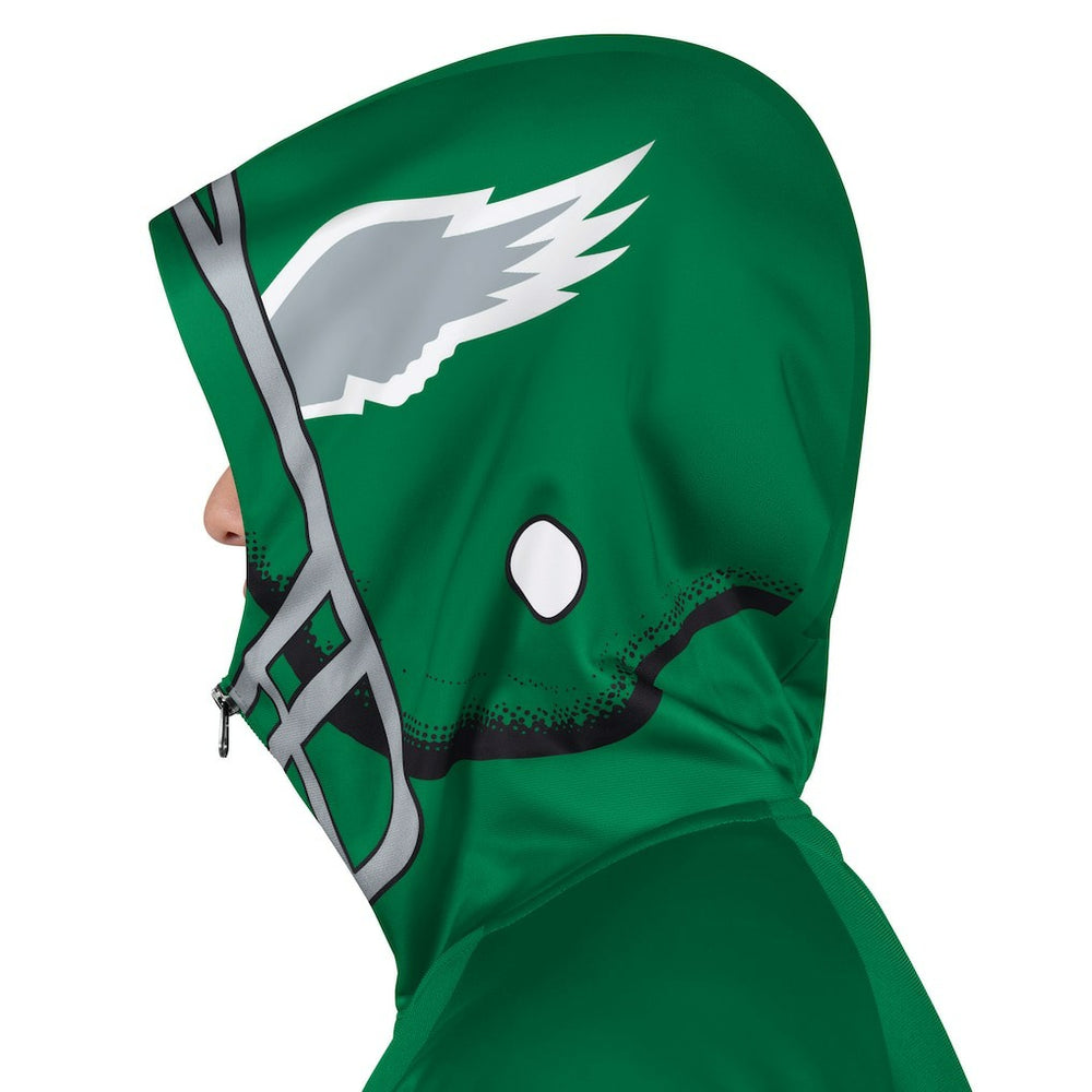 Philadelphia Eagles Pro Player Retro Helmet Full-Zip Hooded Track Jacket | NFL Outlet