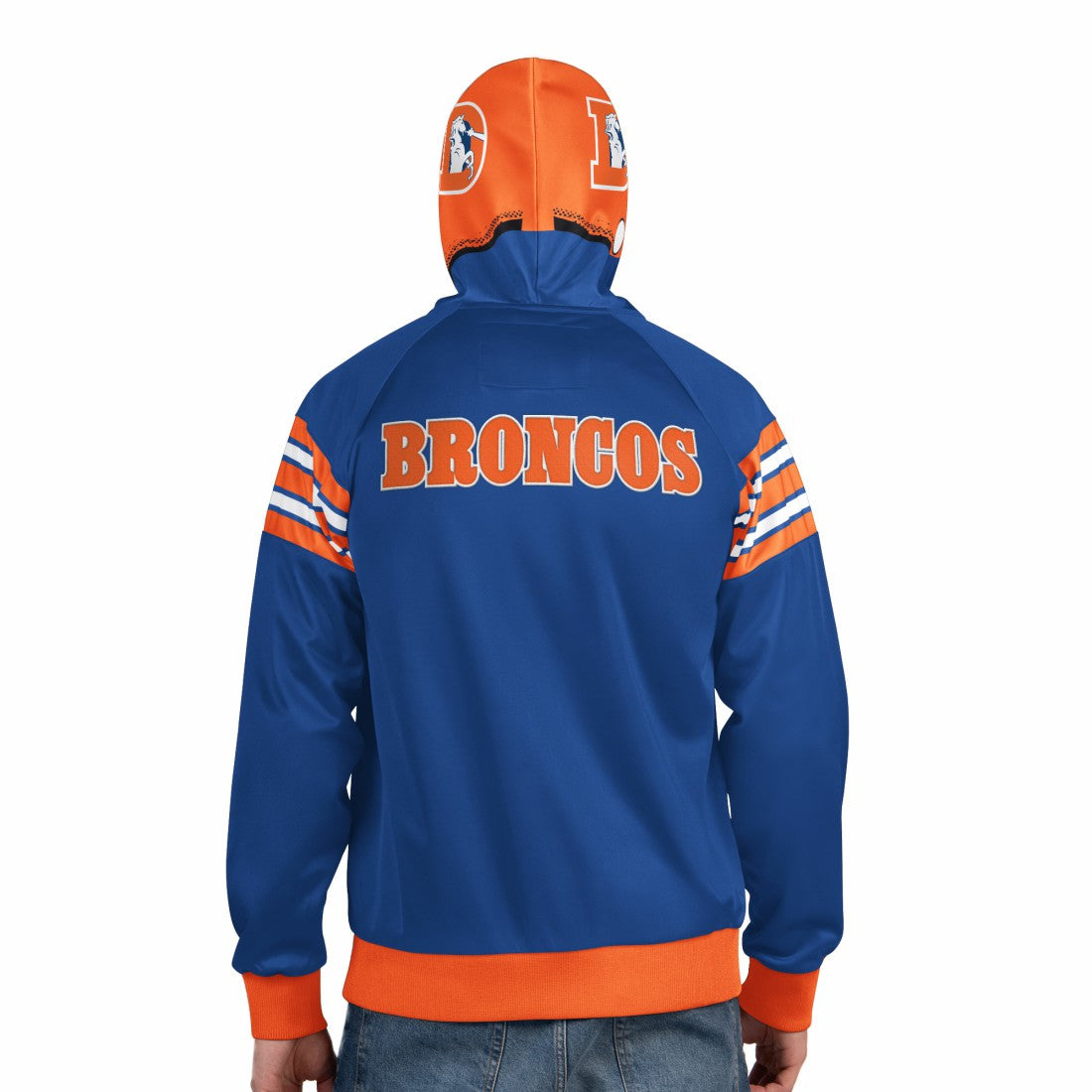 Denver Broncos Pro Player Retro Helmet Full-Zip Hooded Track Jacket | NFL US