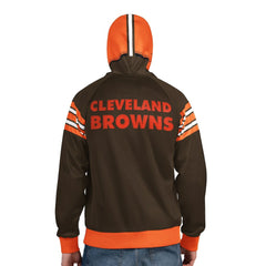 Cleveland Browns Pro Player Retro Helmet Full-Zip Hooded Track Jacket | NFL Sale