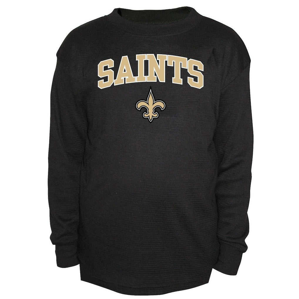 New Orleans Saints Big & Tall Thermal Long Sleeve Crew Neck T-Shirt | NFL Outlet
