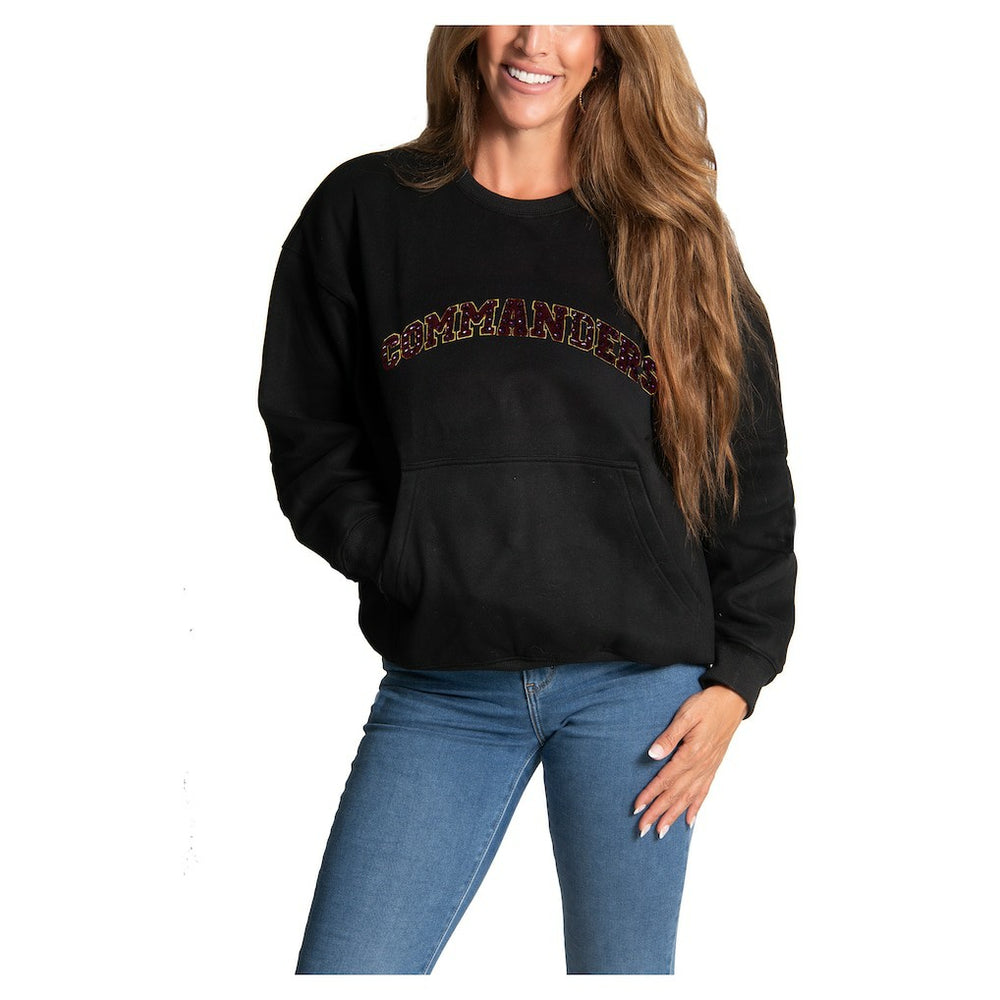 Washington Commanders Cuce Women's Chenille Jeweled Sweatshirt | NFL Discount