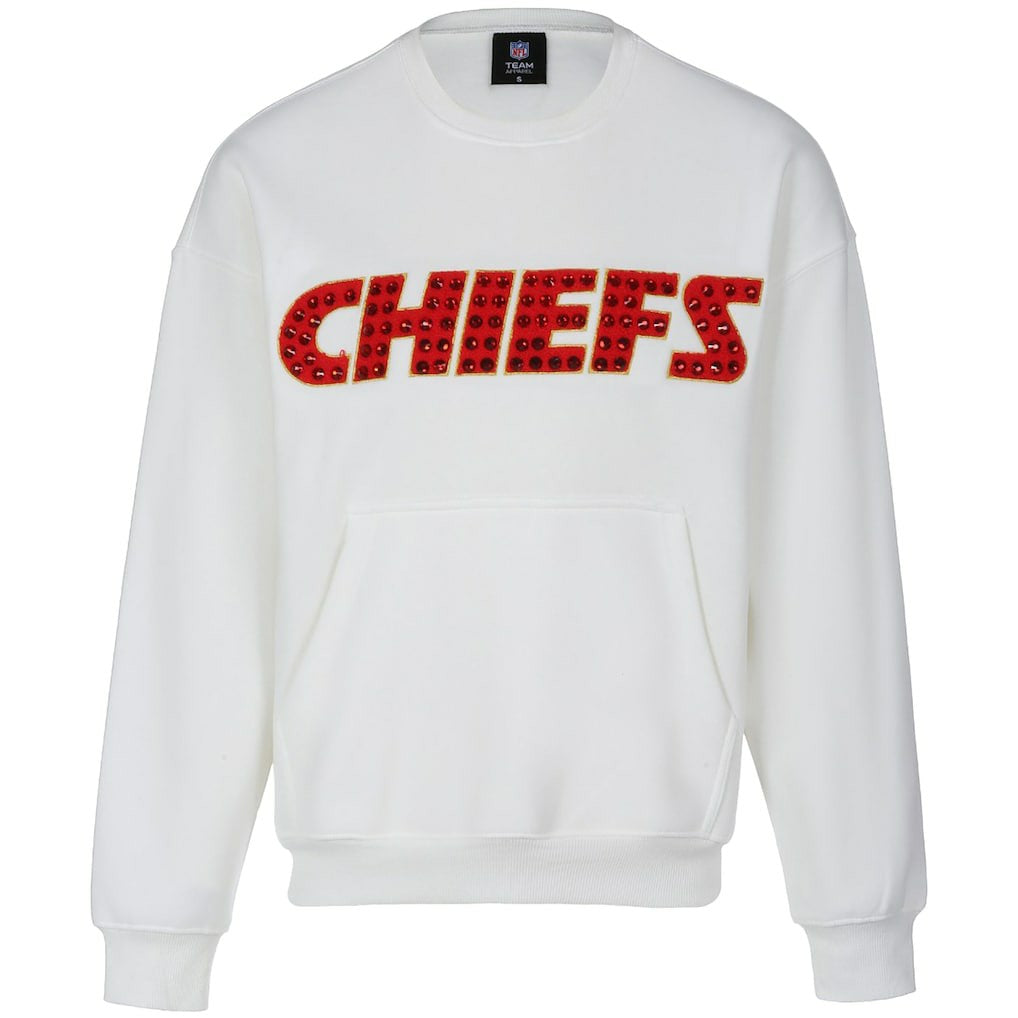 Kansas City Chiefs Cuce Women's Chenille Jeweled Sweatshirt | NFL US