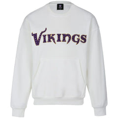 Minnesota Vikings Cuce Women's Chenille Jeweled Sweatshirt | NFL US