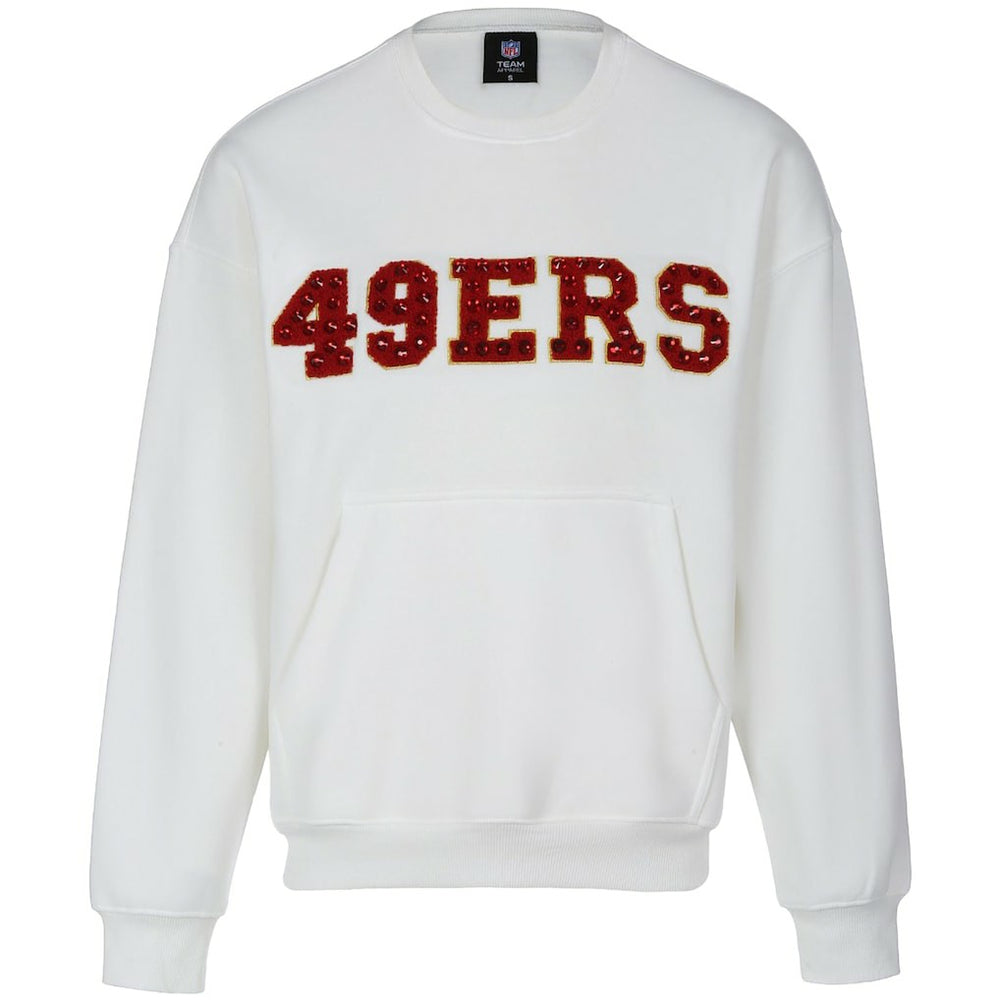 San Francisco 49ers Cuce Women's Chenille Jeweled Sweatshirt | NFL Online