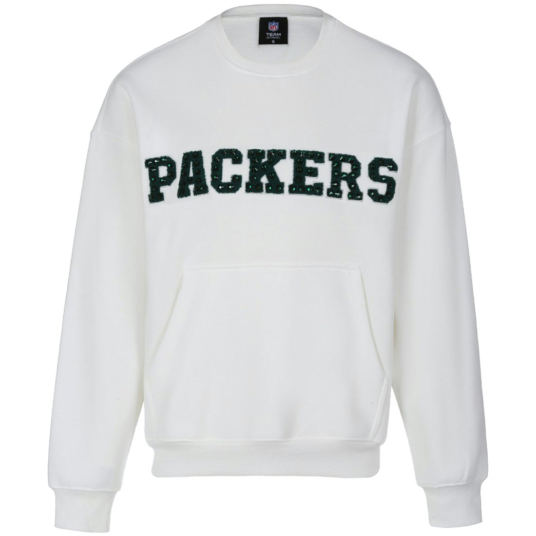 Green Bay Packers Cuce Women's Chenille Jeweled Sweatshirt | NFL New