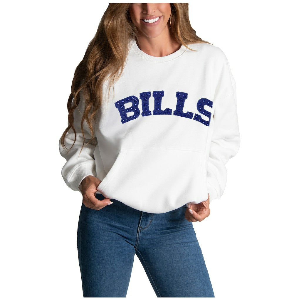 Buffalo Bills Cuce Women's Chenille Jeweled Sweatshirt | NFL Near me
