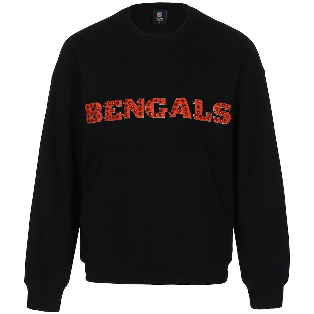 Cincinnati Bengals Cuce Women's Chenille Jeweled Sweatshirt | NFL On sale