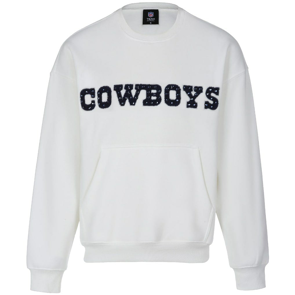 Dallas Cowboys Cuce Women's Chenille Jeweled Sweatshirt | NFL Online