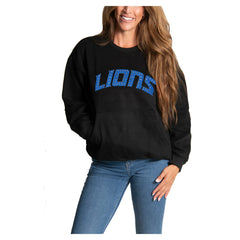 Detroit Lions Cuce Women's Chenille Jeweled Sweatshirt | NFL Sale