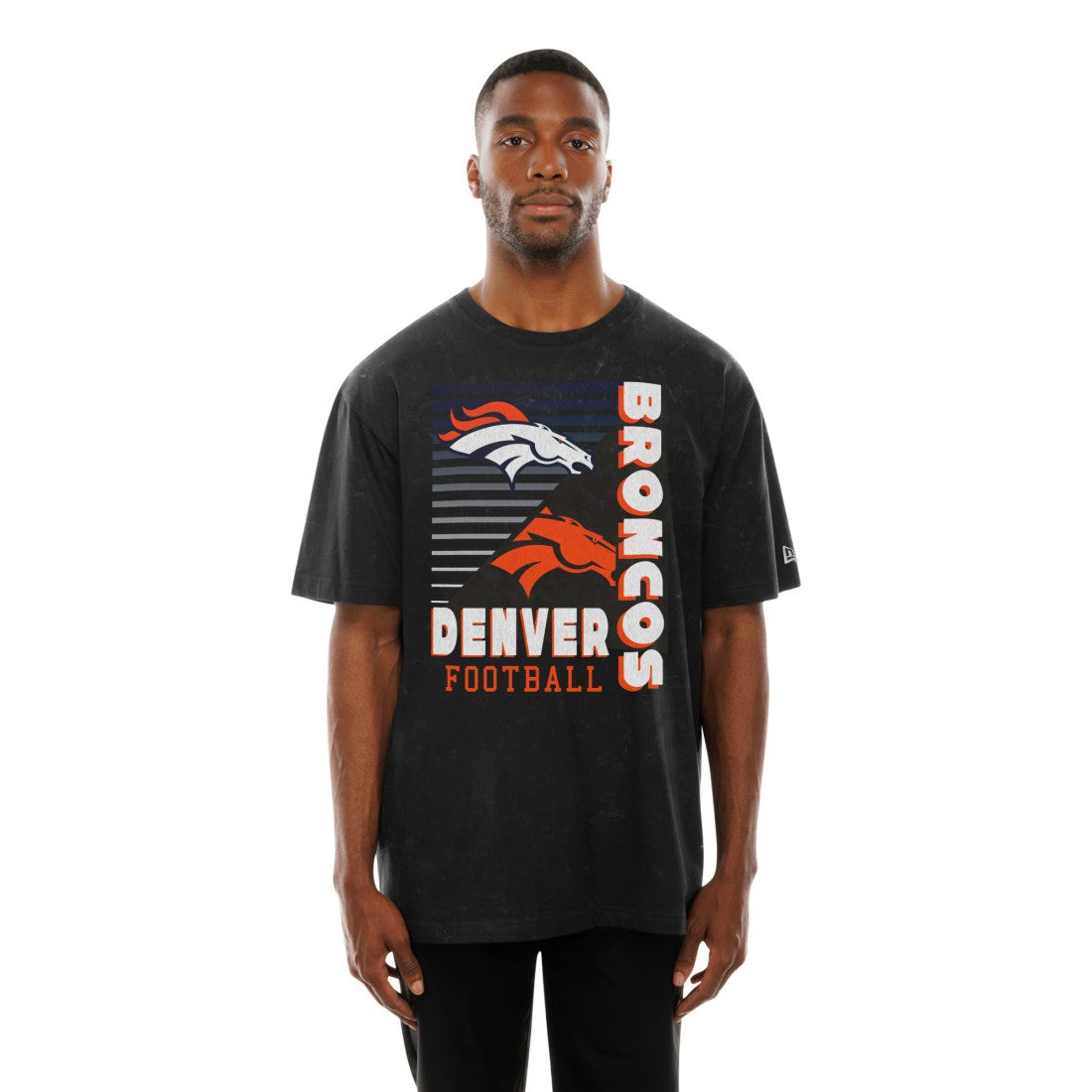 Denver Broncos Enzyme Washed Oversized T-Shirt | NFL Discount