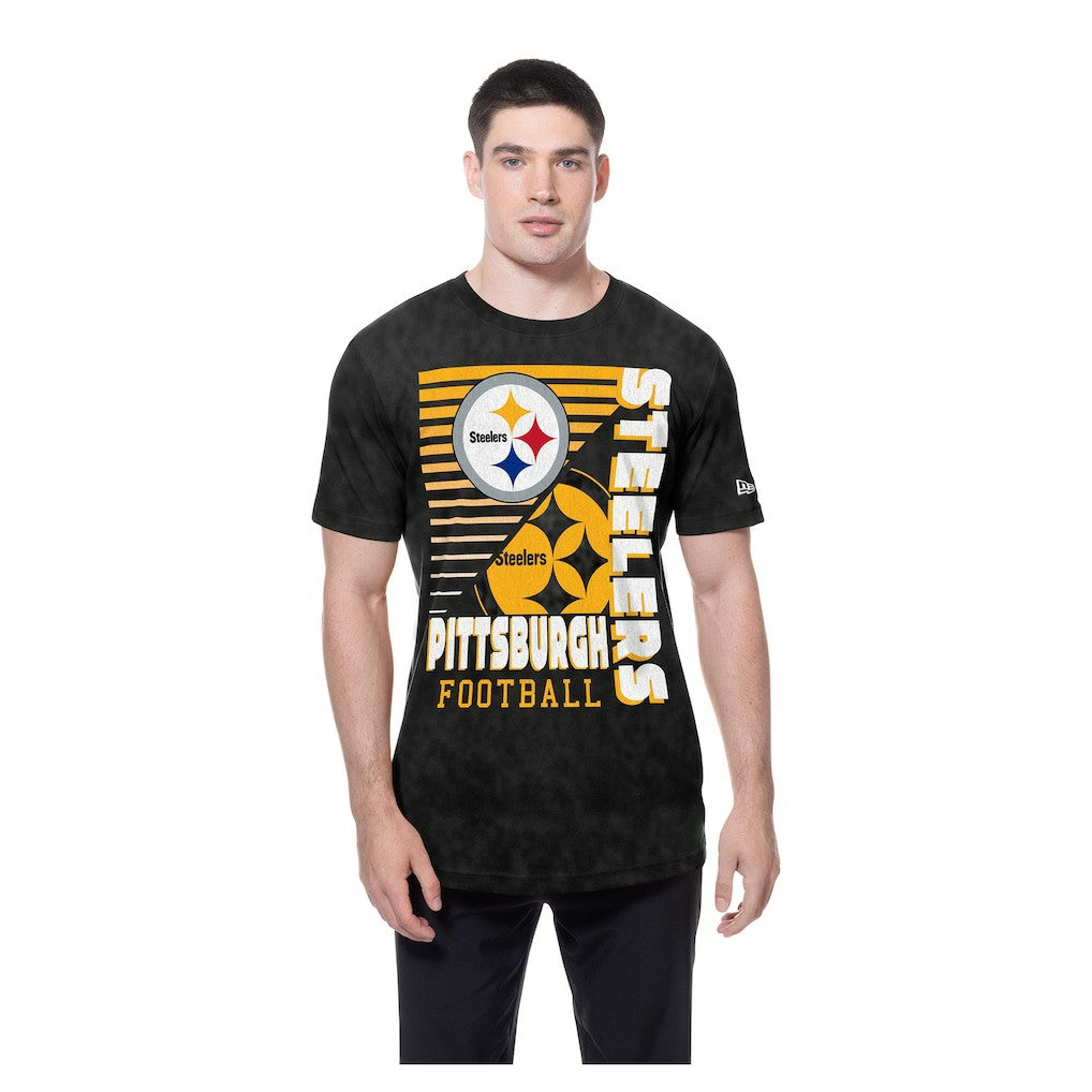 Pittsburgh Steelers Enzyme Washed Oversized T-Shirt | NFL Discount