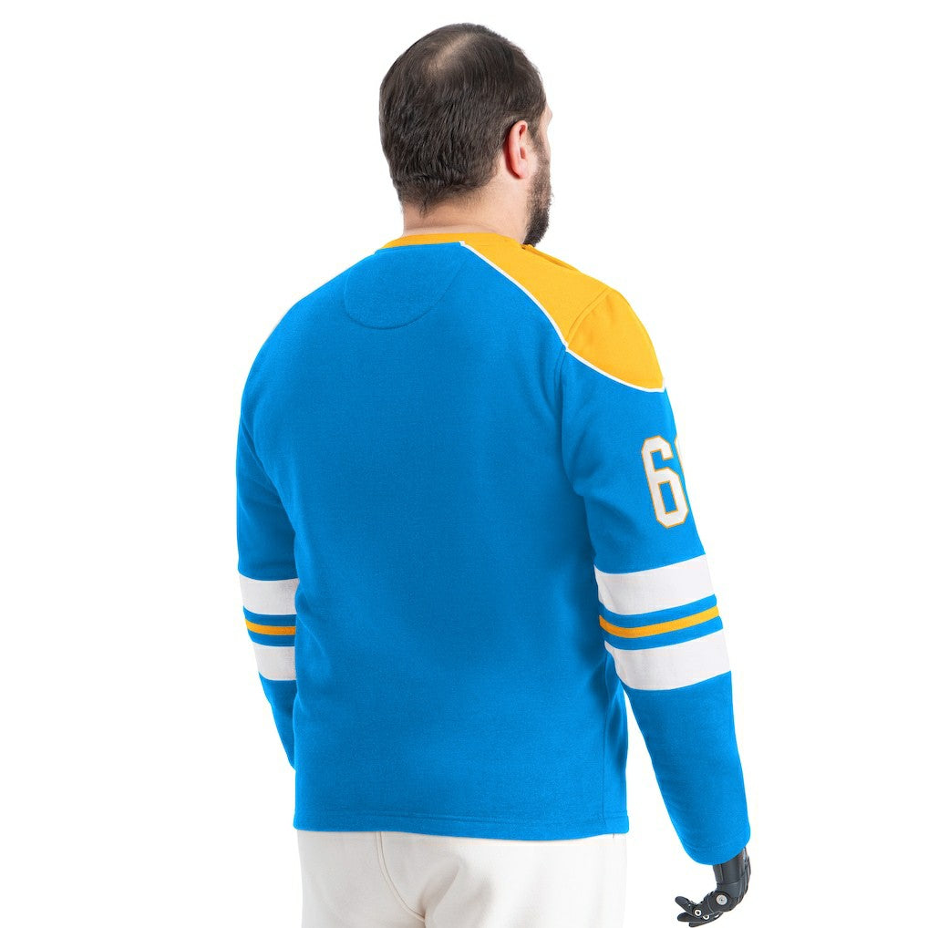 Los Angeles Chargers G-III Sports by Carl Banks Adaptive Lord Stanley Crewneck Sweatshirt | NFL Hot