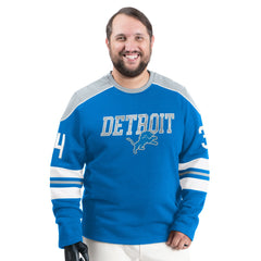 Detroit Lions G-III Sports by Carl Banks Adaptive Lord Stanley Crewneck Sweatshirt | NFL Near me