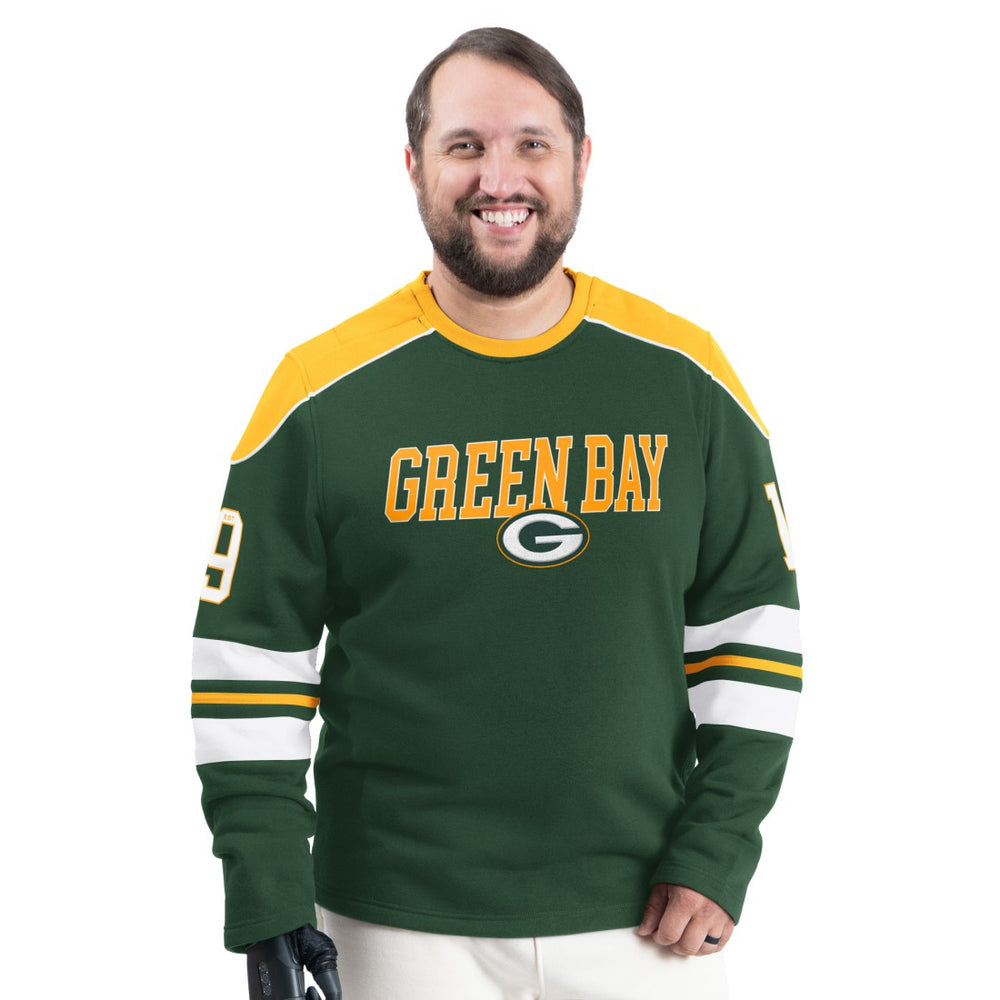 Green Bay Packers G-III Sports by Carl Banks Adaptive Lord Stanley Crewneck Sweatshirt | NFL On sale