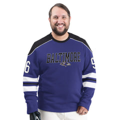 Baltimore Ravens G-III Sports by Carl Banks Adaptive Lord Stanley Crewneck Sweatshirt | NFL US