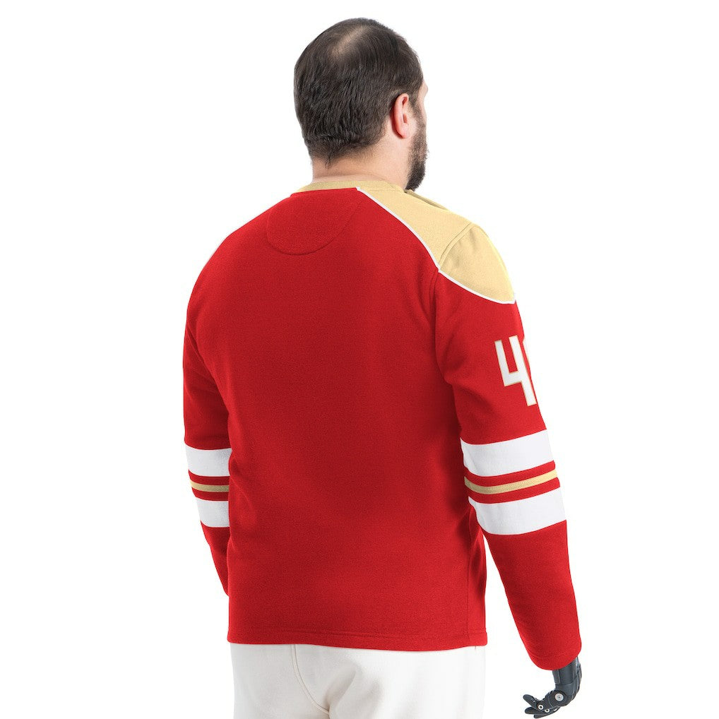 San Francisco 49ers G-III Sports by Carl Banks Adaptive Lord Stanley Crewneck Sweatshirt | NFL Hot