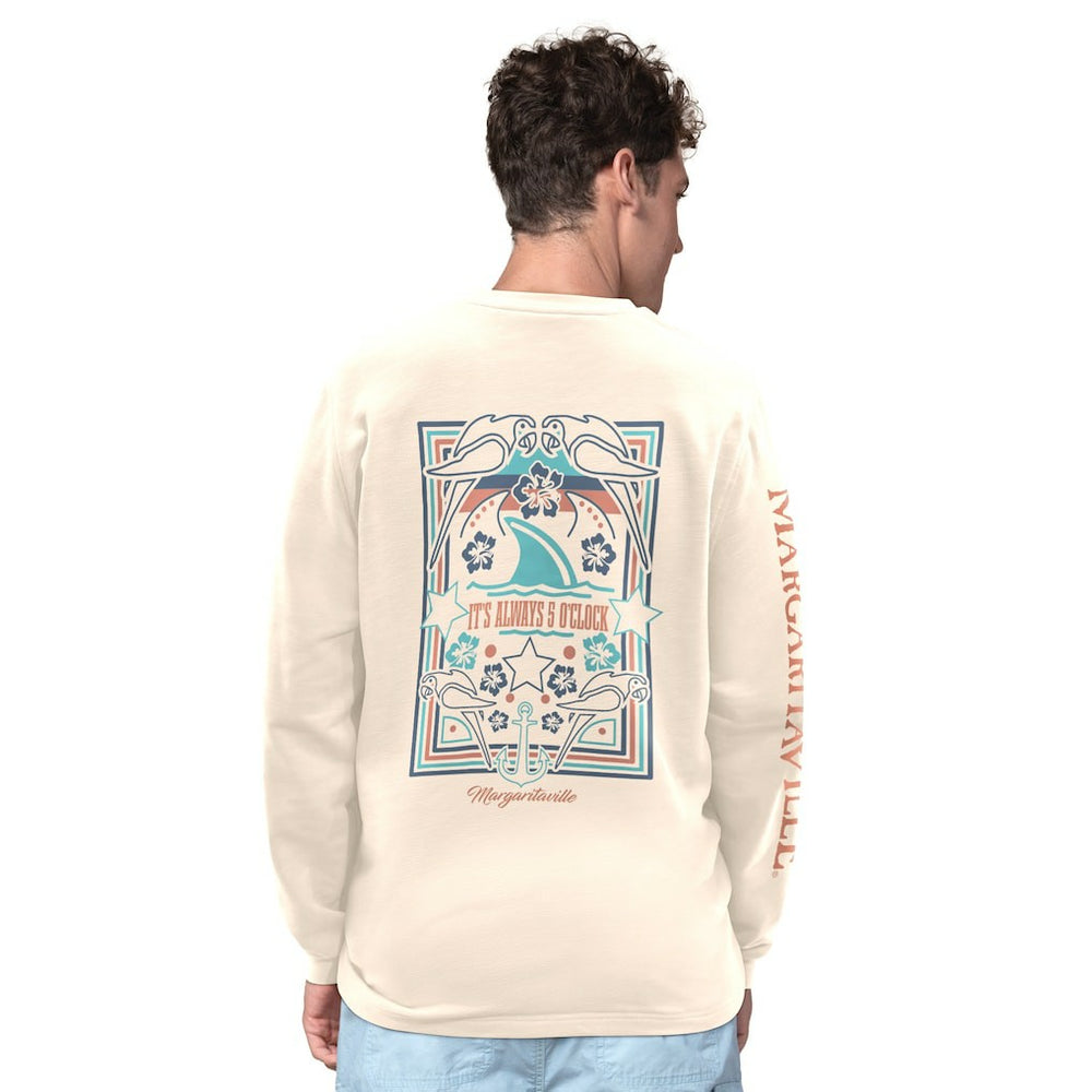 Baltimore Ravens Margaritaville Five O'Clock Henley Long Sleeve T-Shirt | NFL Hot