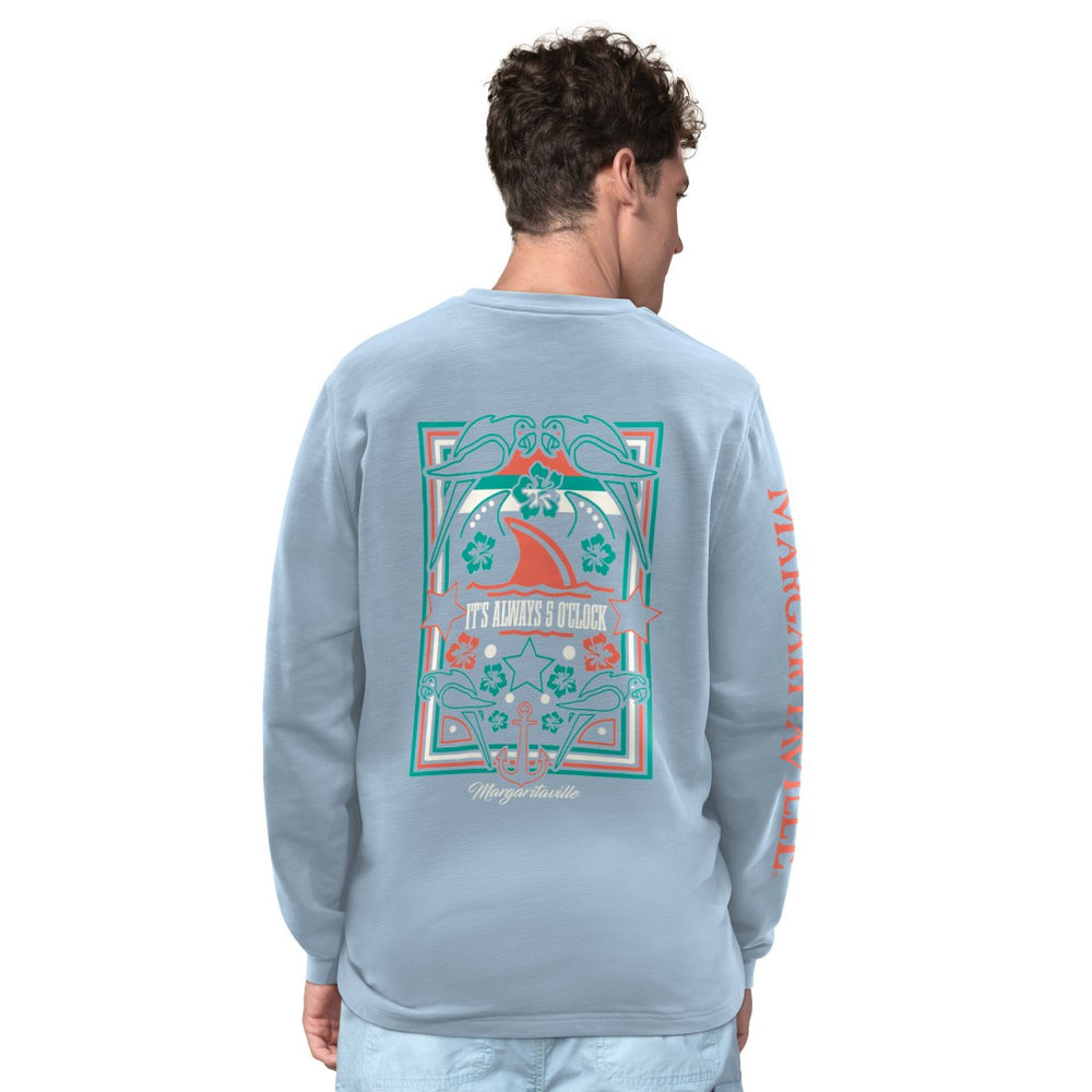 Seattle Seahawks Margaritaville Five O'Clock Henley Long Sleeve T-Shirt | NFL New