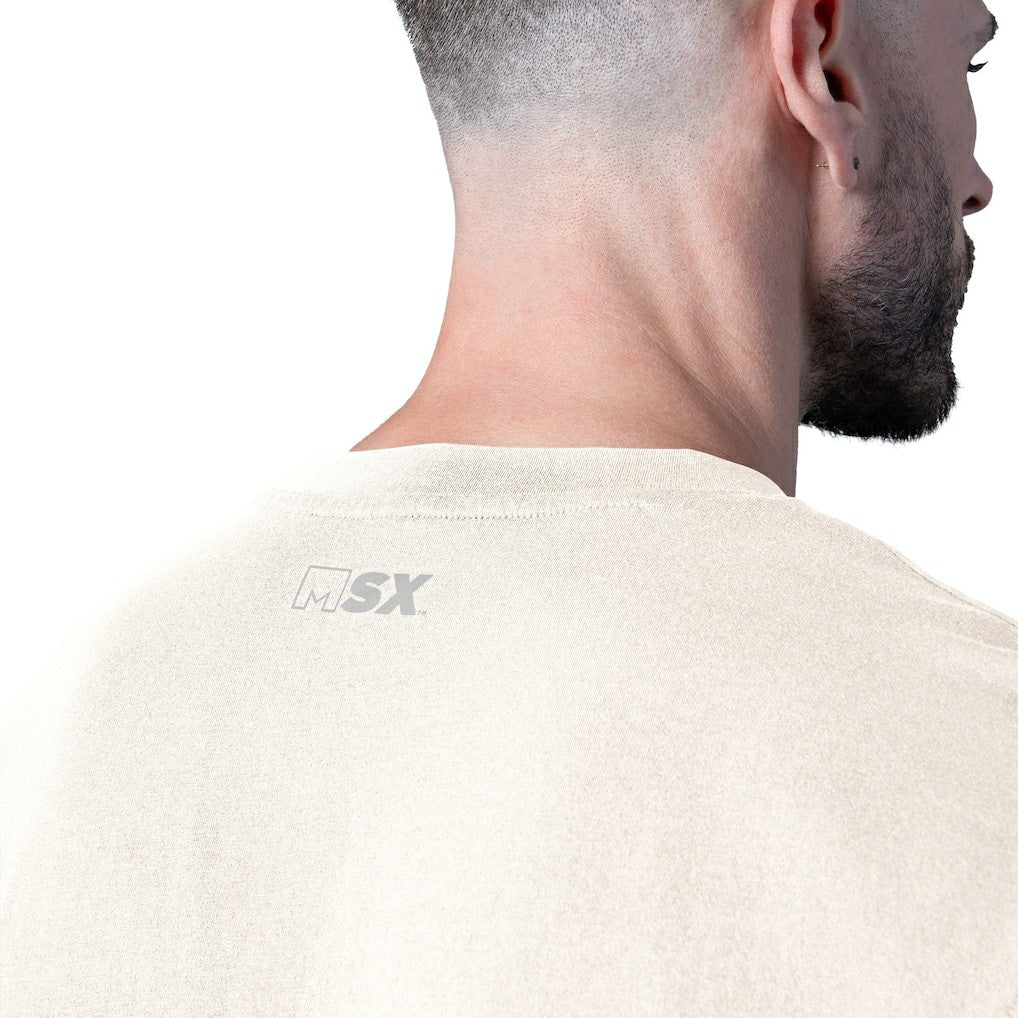 Las Vegas Raiders MSX by Michael Strahan Whiteout Vintage T-Shirt | NFL New