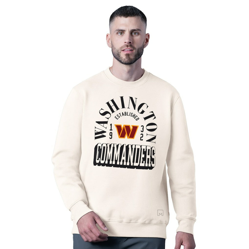 Washington Commanders MSX by Michael Strahan Whiteout Tri-Blend Sweatshirt | NFL Hot