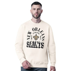 New Orleans Saints MSX by Michael Strahan Whiteout Tri-Blend Sweatshirt | NFL US