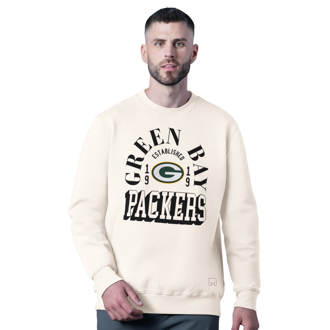 Green Bay Packers MSX by Michael Strahan Whiteout Tri-Blend Sweatshirt | NFL New