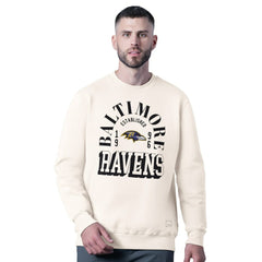 Baltimore Ravens MSX by Michael Strahan Whiteout Tri-Blend Sweatshirt | NFL New