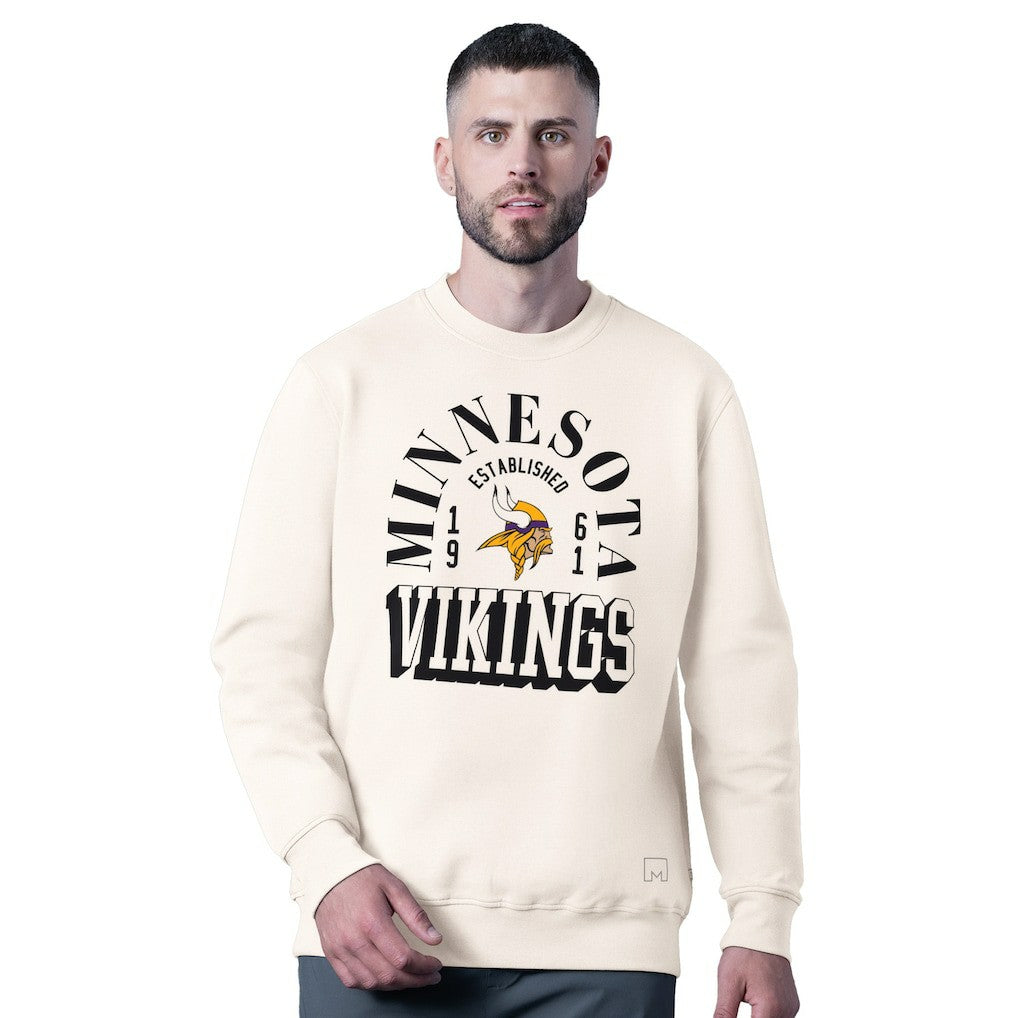 Minnesota Vikings MSX by Michael Strahan Whiteout Tri-Blend Sweatshirt | NFL Near me