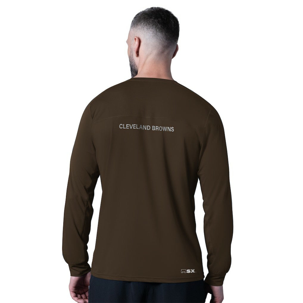 Cleveland Browns MSX by Michael Strahan Forward Long-Sleeve T-Shirt | NFL Sale
