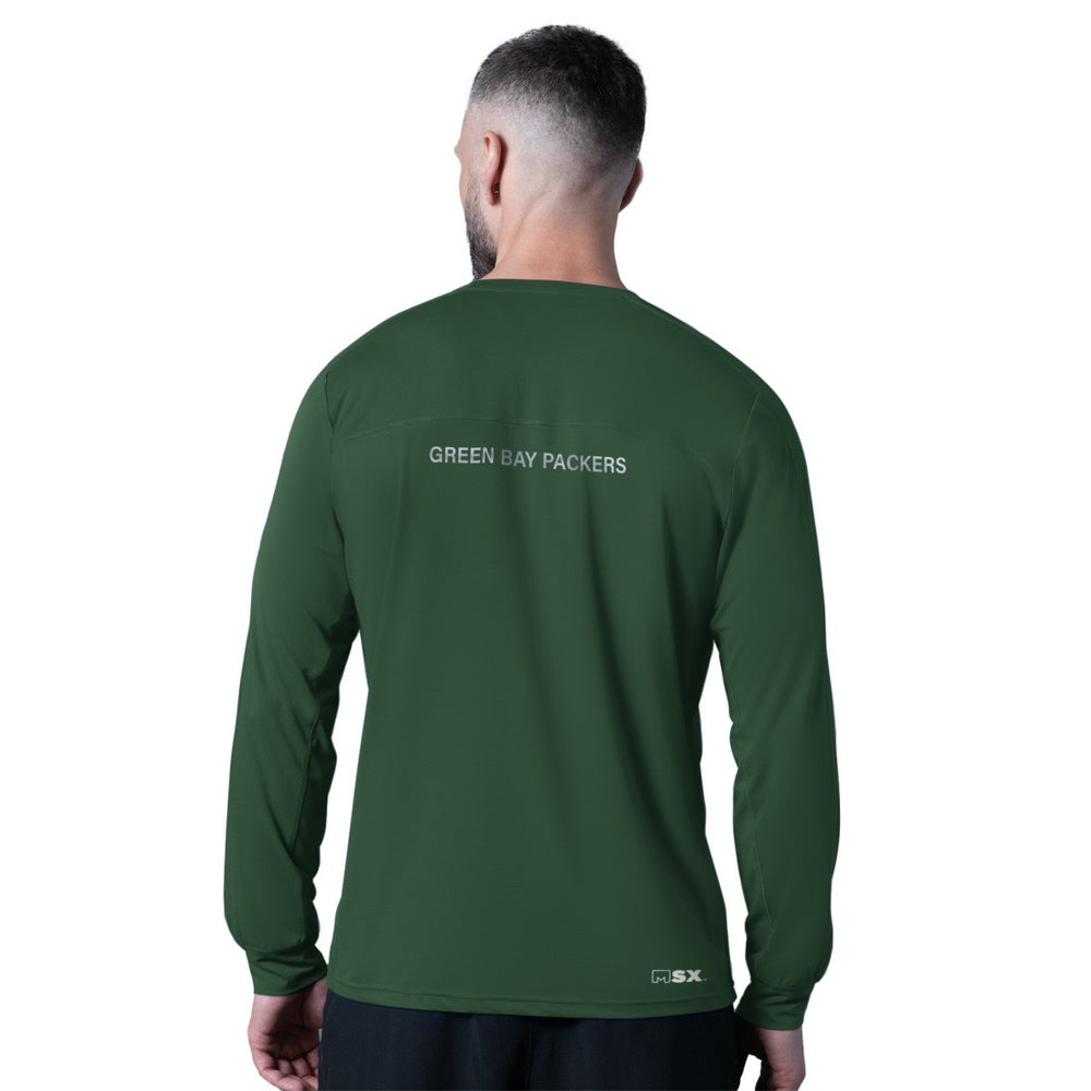 Green Bay Packers MSX by Michael Strahan Forward Long-Sleeve T-Shirt | NFL Outlet