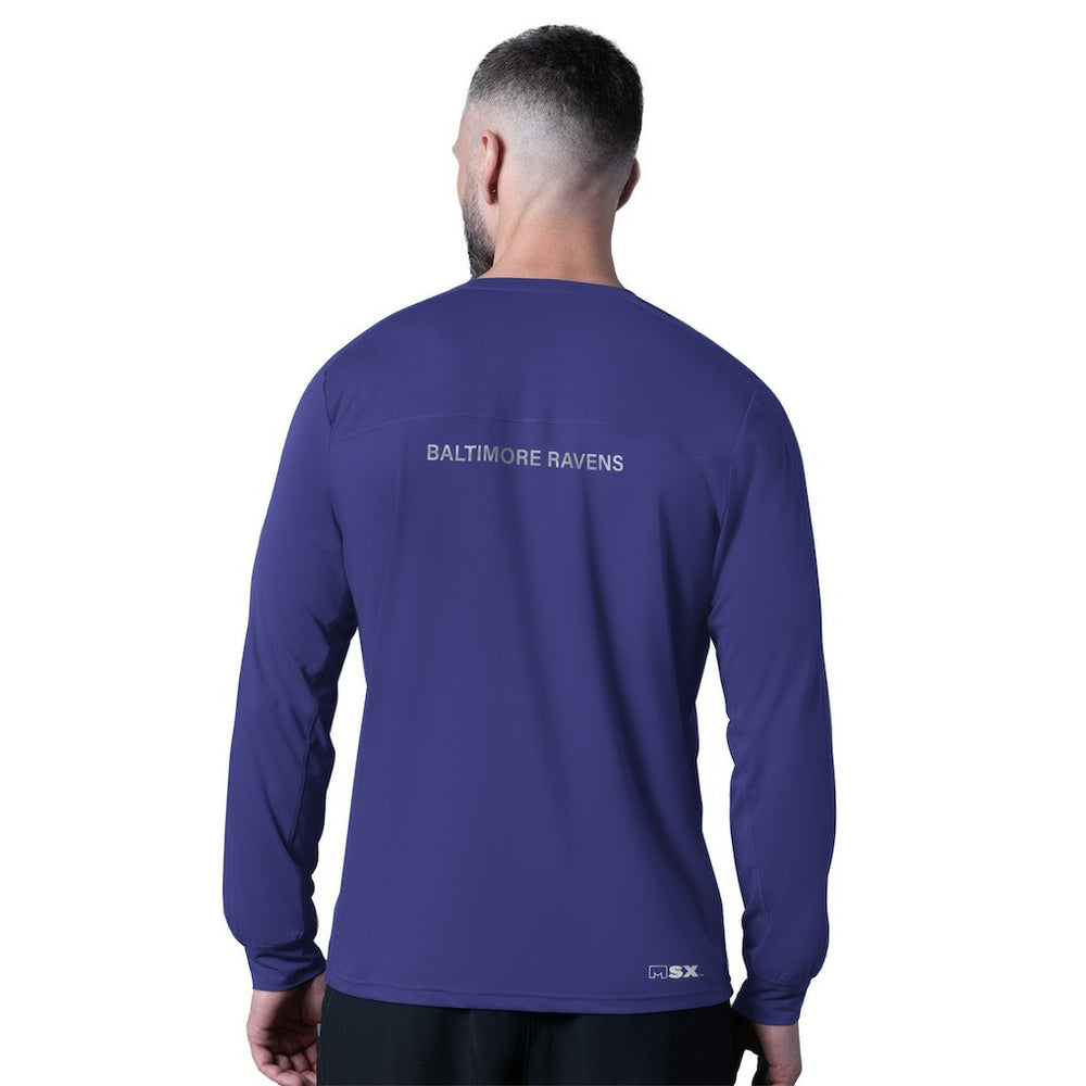 Baltimore Ravens MSX by Michael Strahan Forward Long-Sleeve T-Shirt | NFL Outlet