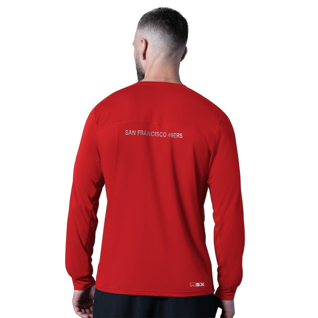 San Francisco 49ers MSX by Michael Strahan Forward Long-Sleeve T-Shirt | NFL On sale