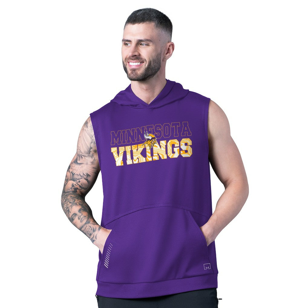 Minnesota Vikings MSX by Michael Strahan Tri-Blend Rebound Sleeveless Hoodie | NFL Near me