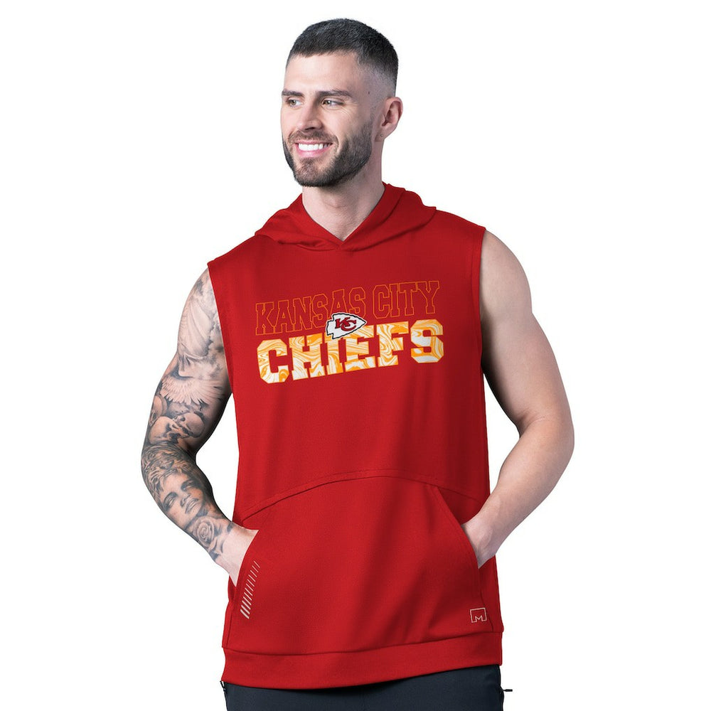 Kansas City Chiefs MSX by Michael Strahan Tri-Blend Rebound Sleeveless Hoodie | NFL Online