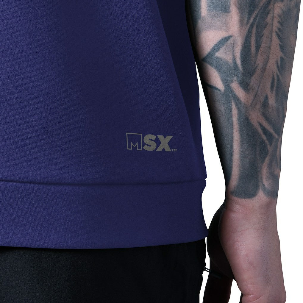 Baltimore Ravens MSX by Michael Strahan Tri-Blend Rebound Sleeveless Hoodie | NFL Discount