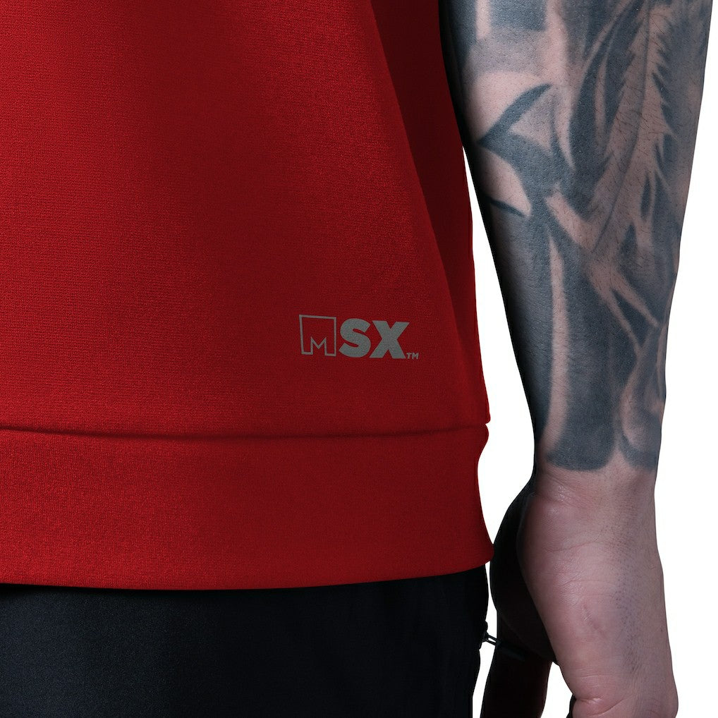San Francisco 49ers MSX by Michael Strahan Tri-Blend Rebound Sleeveless Hoodie | NFL Hot