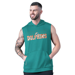 Miami Dolphins MSX by Michael Strahan Tri-Blend Rebound Sleeveless Hoodie | NFL On sale