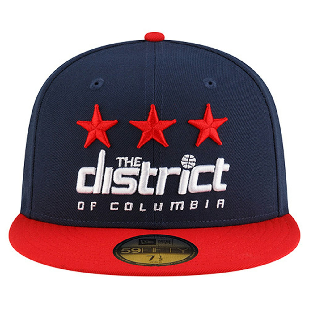 Navy Washington Wizards Statement Edition Jersey Hook 59Fifty Fitted Hat | NBA