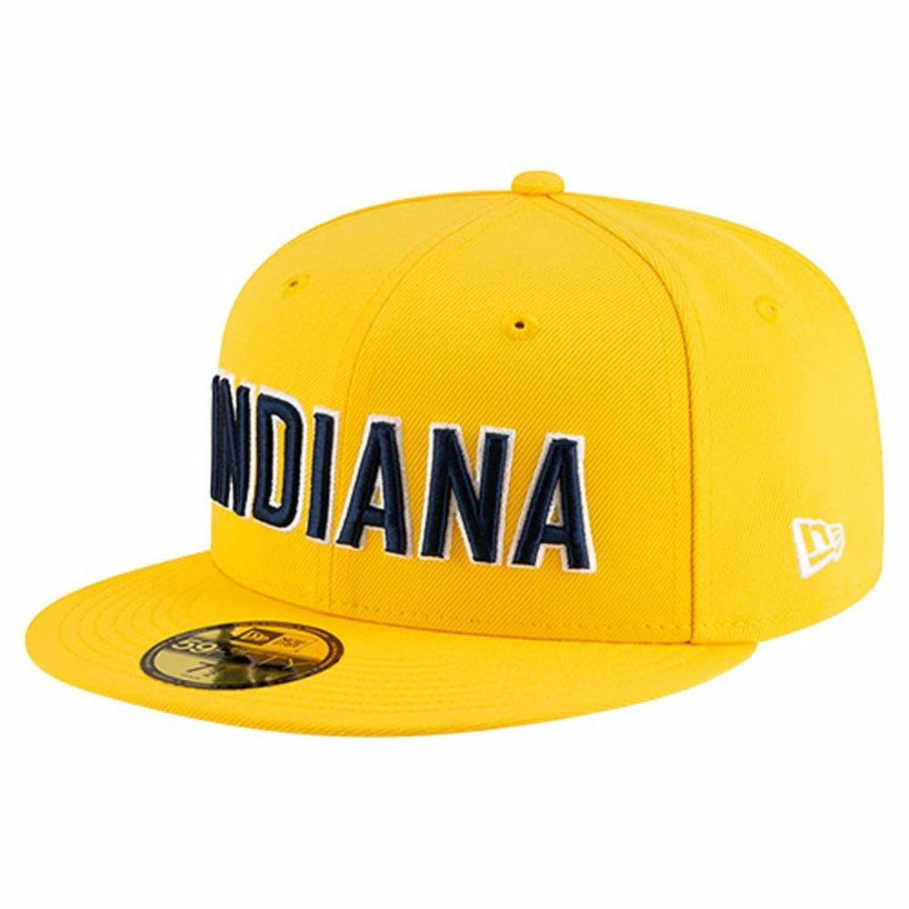 Gold Indiana Pacers Statement Edition Jersey Hook 59Fifty Fitted Hat | NBA