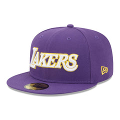 Purple Los Angeles Lakers Jersey Hook Statement Edition 59FIFTY Fitted Hat | NBA