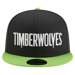 Charcoal Minnesota Timberwolves Statement Edition Jersey Hook 59Fifty Fitted Hat | NBA