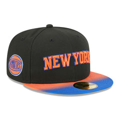 Black/Blue New York Knicks Jersey Hook Statement Edition 59FIFTY Fitted Hat | NBA