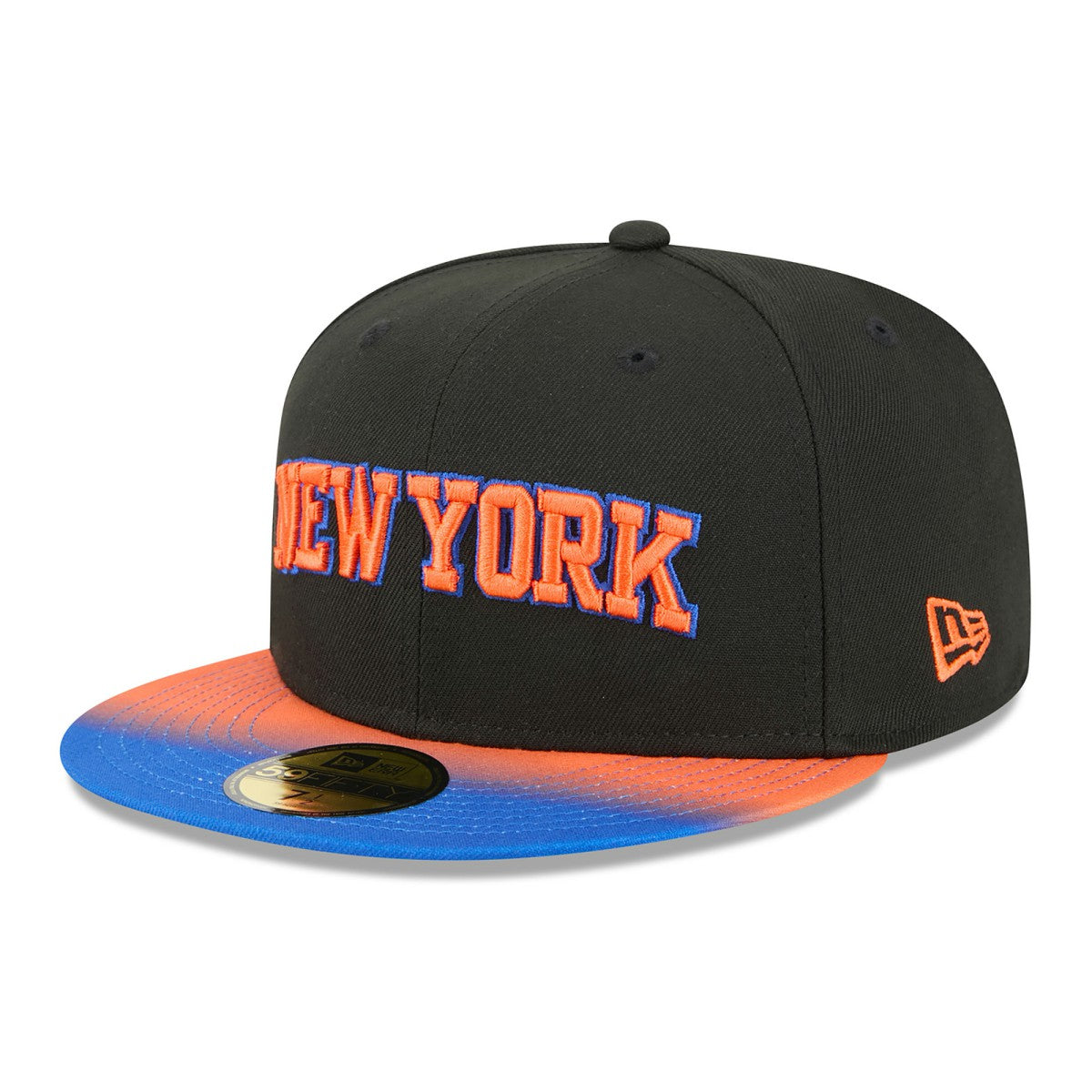 Black/Blue New York Knicks Jersey Hook Statement Edition 59FIFTY Fitted Hat | NBA