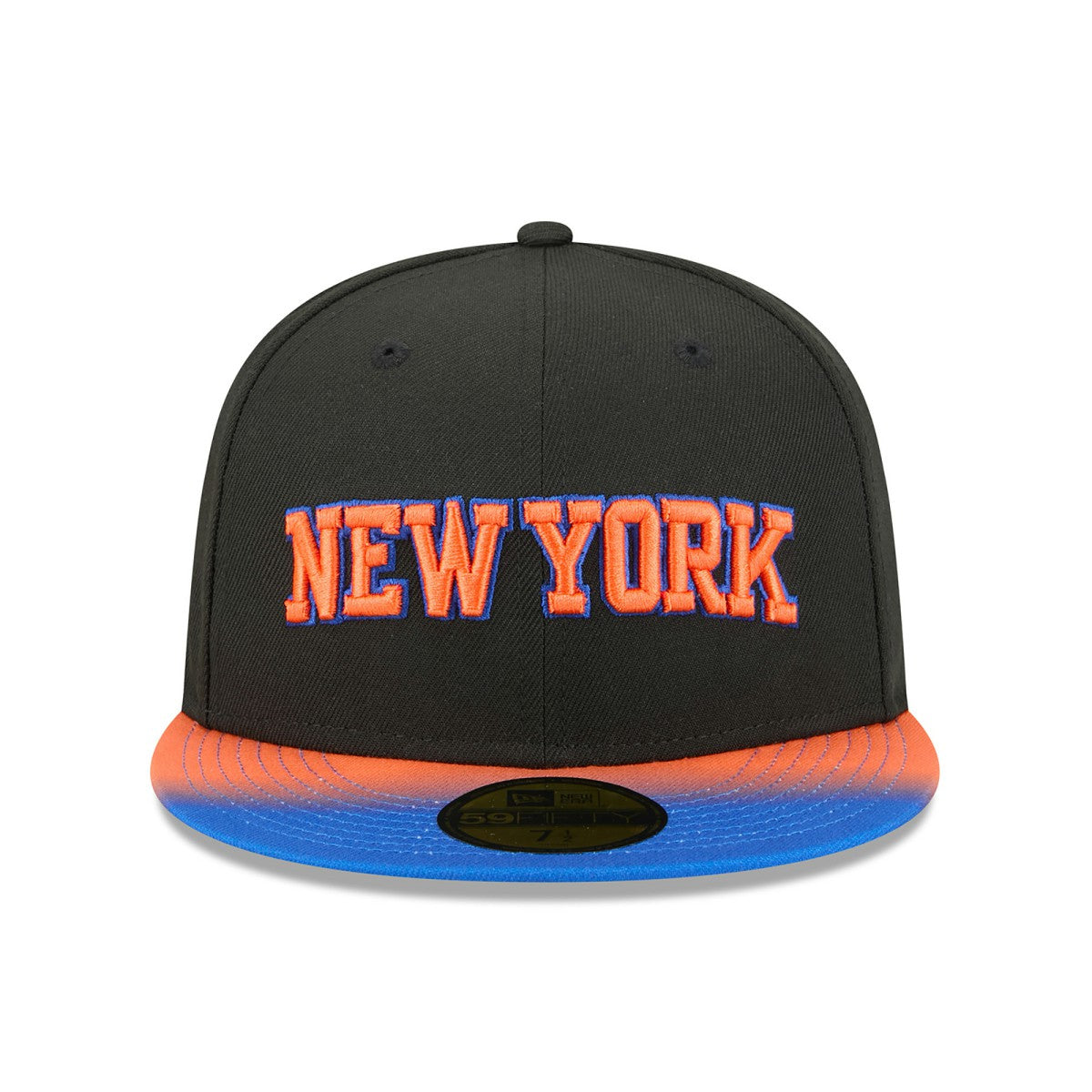 Black/Blue New York Knicks Jersey Hook Statement Edition 59FIFTY Fitted Hat | NBA