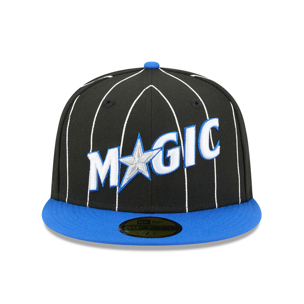 Black/Blue Orlando Magic Jersey Hook Statement Edition 59FIFTY Fitted Hat | NBA