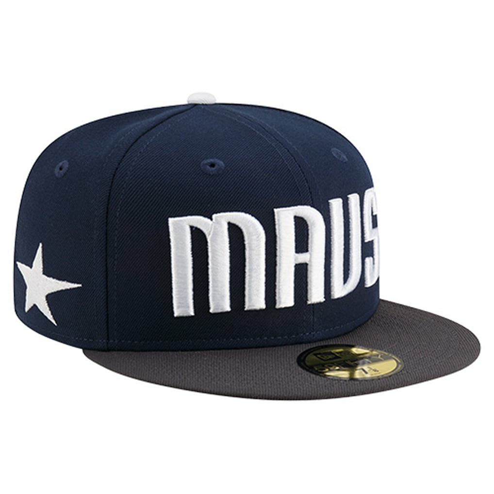 Navy Dallas Mavericks Statement Edition Jersey Hook 59Fifty Fitted Hat sale | NBA