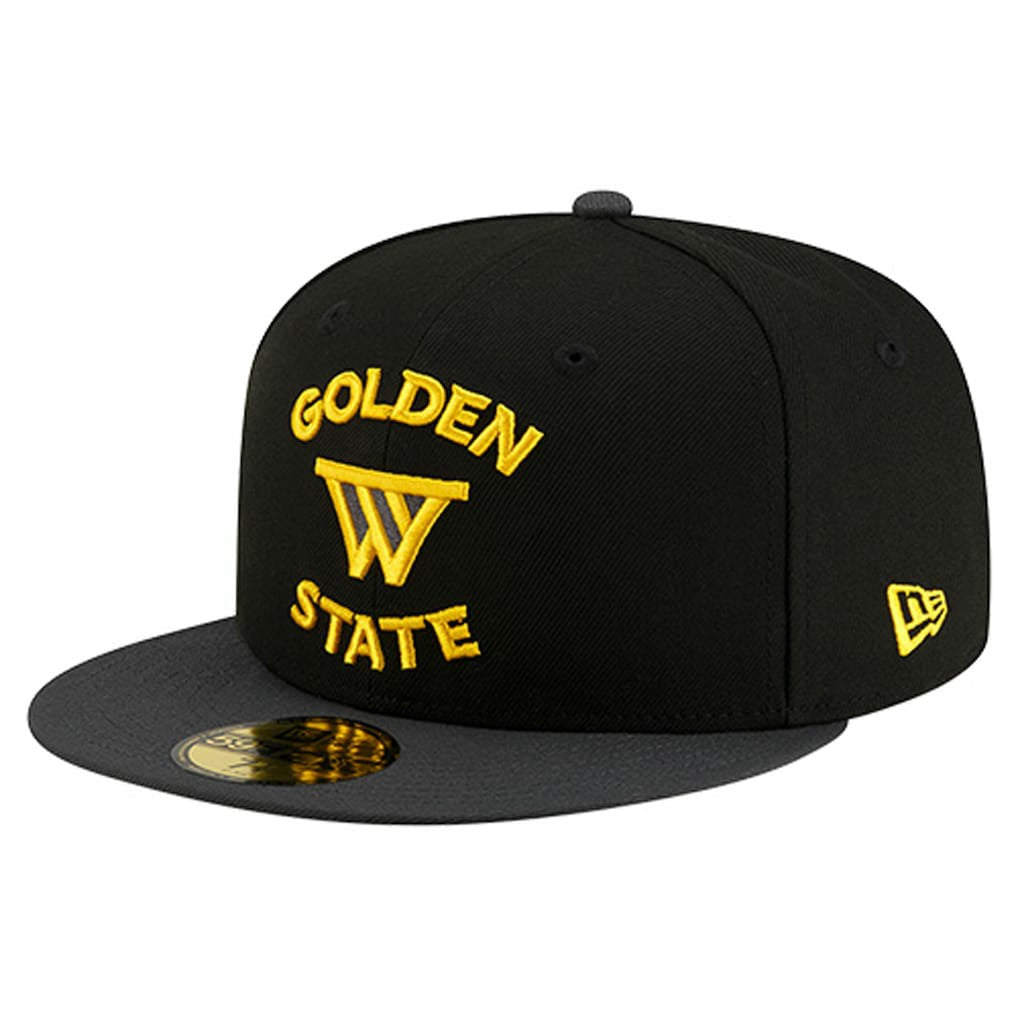 Black Golden State Warriors Statement Edition Jersey Hook 59Fifty Fitted Hat sale | NBA