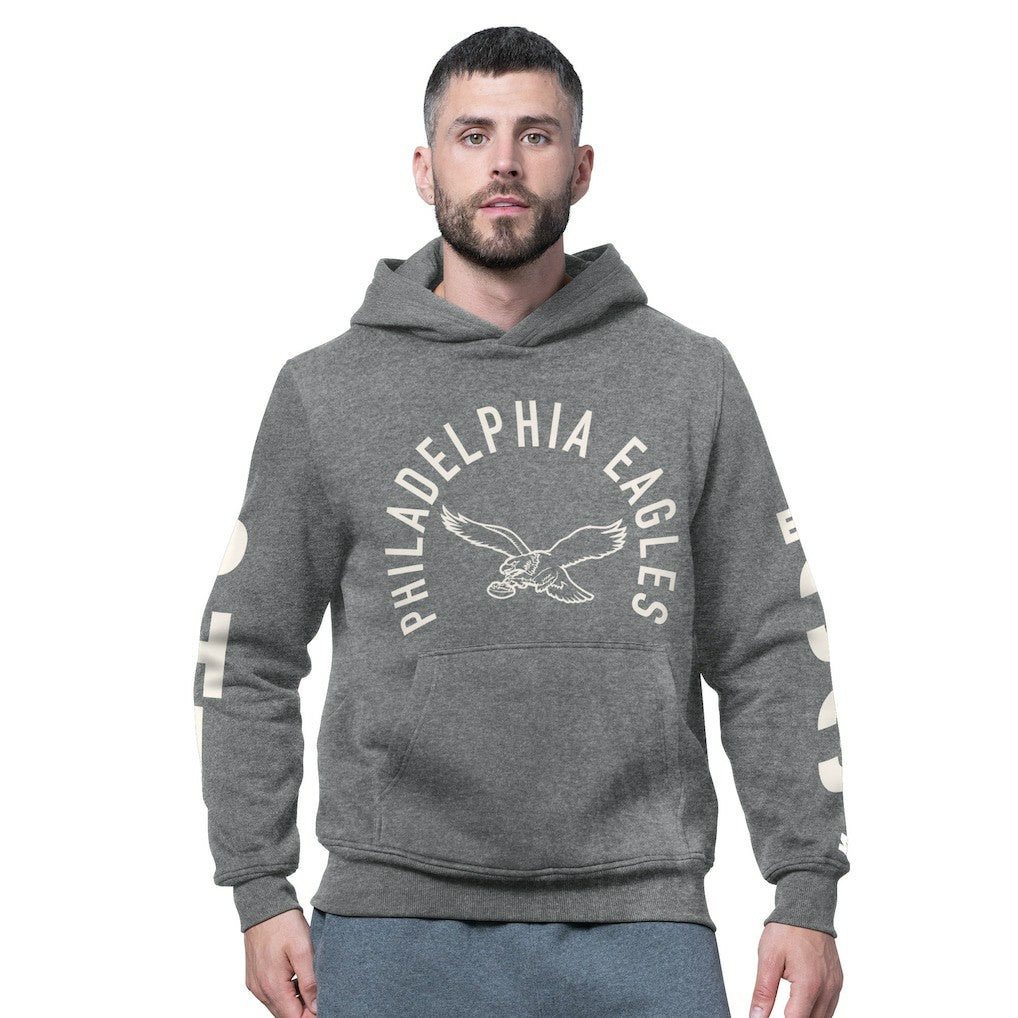 Philadelphia Eagles Starter Handoff Vintage Logo Fleece Hoodie Sweatshirt | NFL Discount