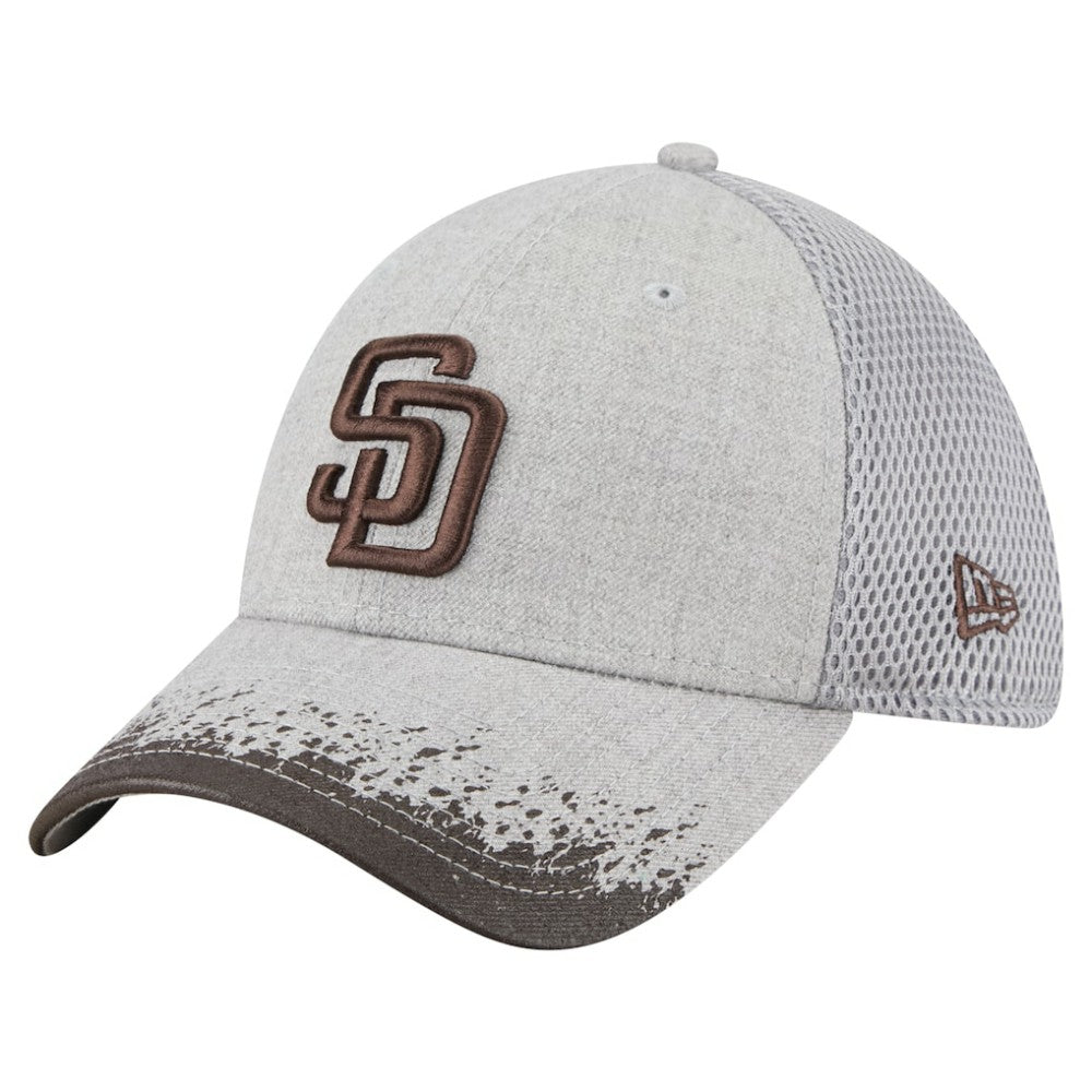 San Diego Padres New Era Visor Paint Splatter 39THIRTY Flex Hat - MLB Hats