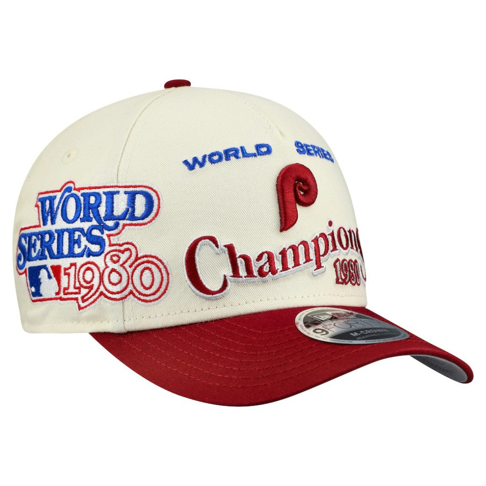 Philadelphia Phillies New Era World Series 9FORTY M-Crown A-Frame Adjustable Hat - MLB Hats
